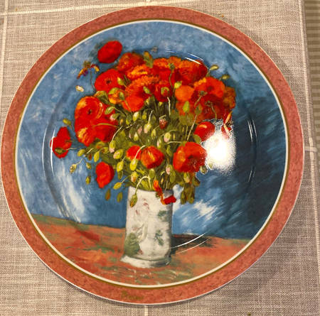 Artis Orbis-Van Gogh Poppies Plate - No Box