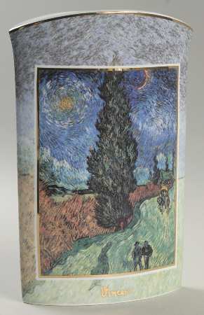Artis Orbis-Van Gogh Cypress Path-Vase - No Box