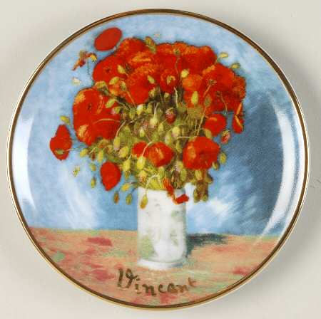 Artis Orbis-Van Gogh Poppies Mini Plate - Boxed