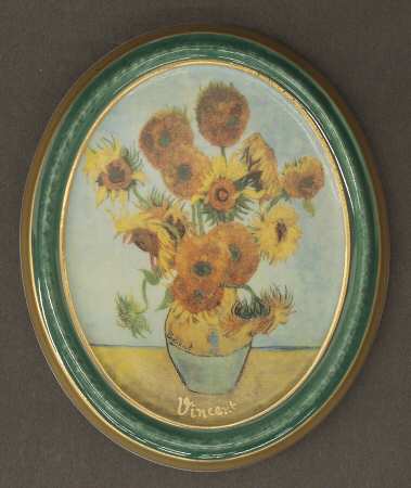 Artis Orbis-Van Gogh Sunflowers-Oval Picture - Boxed