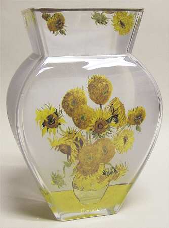 Artis Orbis-Van Gogh Sunflowers Glass Vase - No Box