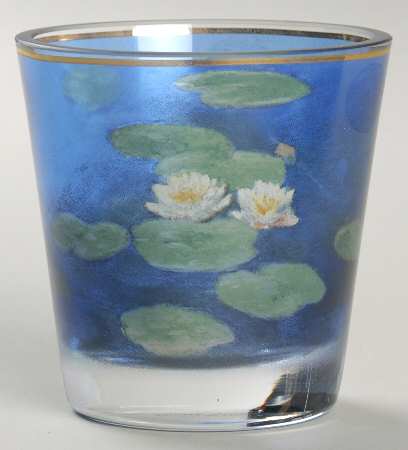 Artis Orbis-Monet Evening Flowers Glass Tealight - Boxed