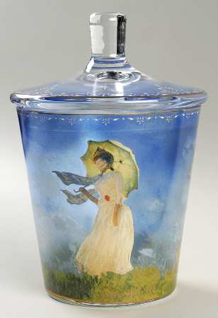 Artis Orbis-Monet Madame Monet/Woman-Umbrella Glass Box - Boxed