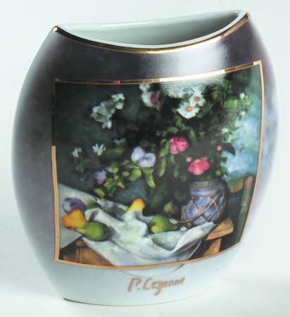 Artis Orbis-Cezanne Still Life W/Fruit&Flwrs-Sm Vase - No Box