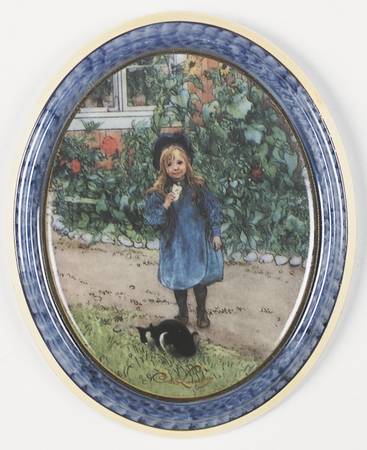 Artis Orbis-Larsson Brita With Cat-Oval Picture - Boxed