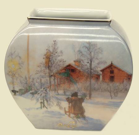 Artis Orbis-Larsson Brita With Sled-Vase - Boxed