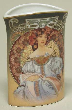 Artis Orbis- Alphonse Mucha The Reverie Mini Vase - No Box