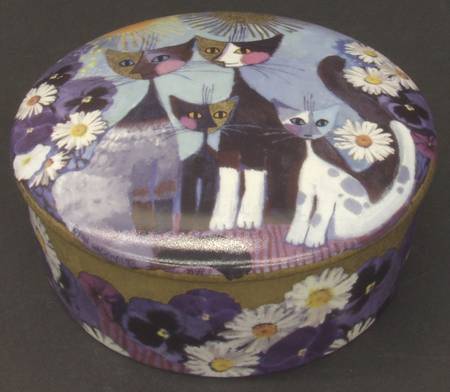 Artis Orbis-Rosina Wachtmeister Cat Family-Round Box - No Box