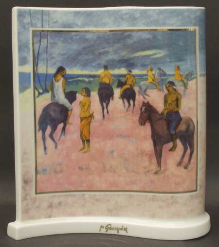 Artis Orbis-Gauguin Rider On The Beach-Vase - Boxed