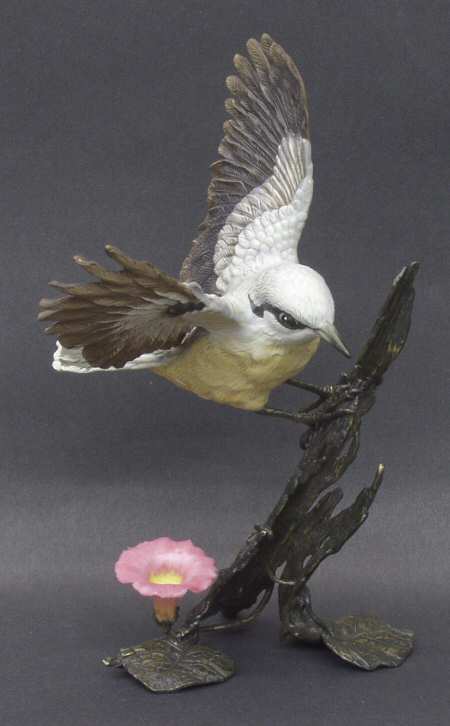 Bronze Bird Figurines Nuthatch - No Box