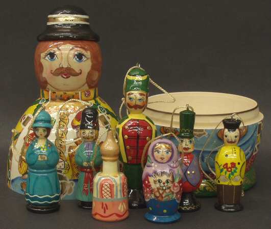 Matryoshka Doll & Ornaments Tea Time - No Box