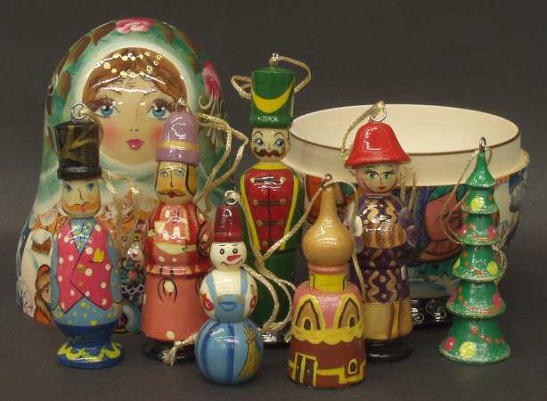 Matryoshka Doll & Ornaments Village Toyland - Boxed