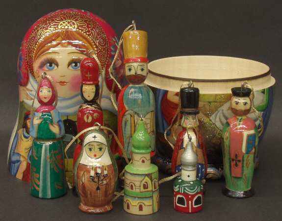 Matryoshka Doll & Ornaments Nativity - No Box
