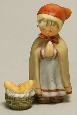Berta Hummel Miniature Nativity Peasant Girl With Basket - Boxed