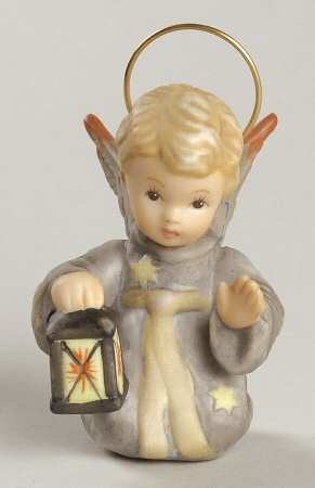 Berta Hummel Miniature Nativity Angel With Lantern-Kneeling - No Box