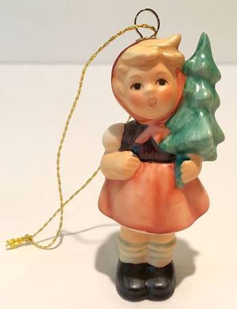 Hummel Figural Ornaments Girl With Fir Tree - Boxed