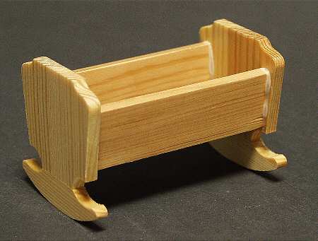 Hummel Figurine Accessories Natural Wood Cradle - Boxed