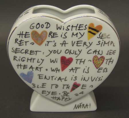 Artis Orbis - Maria Love Hearts-Vase White - Boxed