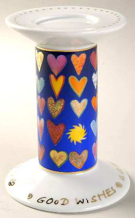 Artis Orbis - Maria Love Hearts-Candleholder Blue - No Box