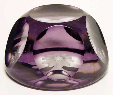 Goebel Crystal Paperweight Floral  - Boxed