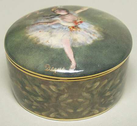 Artis Orbis-Degas Ballerina-Medium Round Box - Boxed
