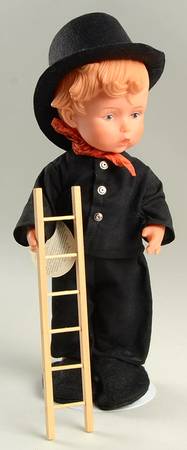Goebel Hummel Dolls-Vinyl 1700 Felix-Chimney Sweep - Boxed