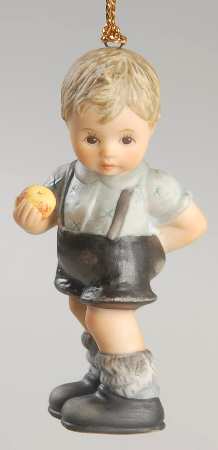 A Berta Hummel Christmas A Shiny Christmas Apple - No Box