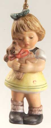 A Berta Hummel Christmas Cuddle For Teddy - Boxed