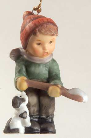 A Berta Hummel Christmas Little Snow Shoveler - No Box