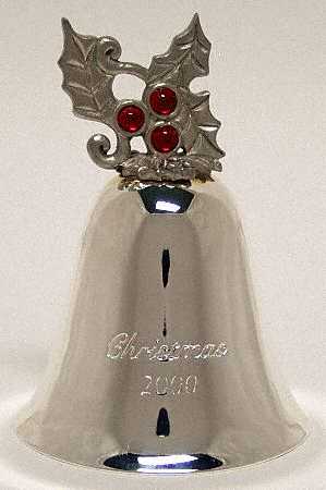 Annual Silverplate Bell 2000-Holly Bell - No Box
