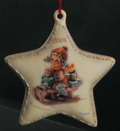 Hummel Puffed Star Ornament Christmas Delivery - With Box