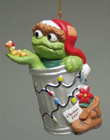 Sesame Street Annual Ornaments Oscar The Grouch - No Box