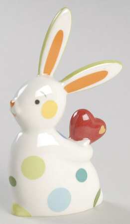 Nordic Easter Rabbit With Heart Yellow - No Box