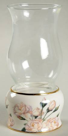 Smithsonian Collection Rose Hurricane Lamp - No Box