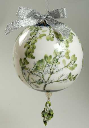 Smithsonian Collection Mistletoe Kissing Ball-Blue - Boxed