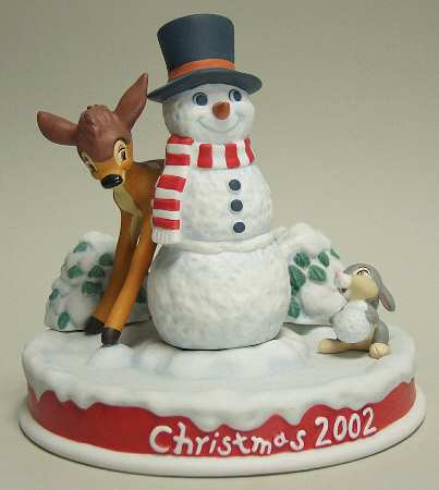 Disney Christmas Figurine Bambi In First Snowfall - No Box