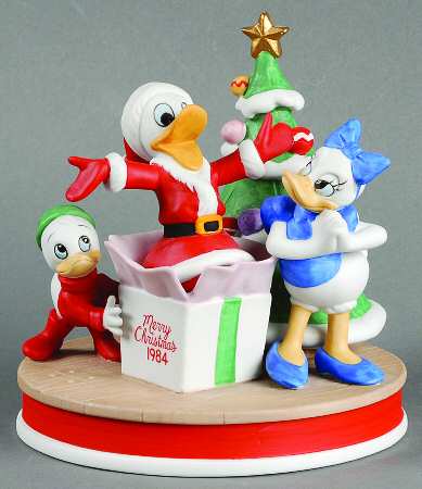 Disney Christmas Figurine Donald, Daisy & Nephew - No Box