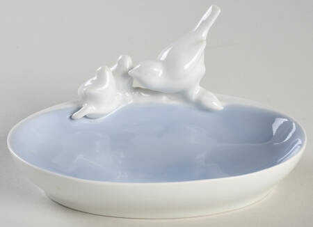 Gerold Porzellan Figurine Birds On A Dish - No Box