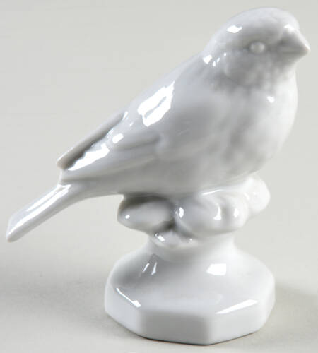 Gerold Porzellan Figurine Bull Finch - White - No Box