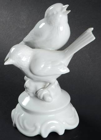 Gerold Porzellan Figurine Birds Pair-White - No Box