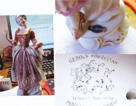 Gerold Porzellan Figurine Victorian Lady - No Box