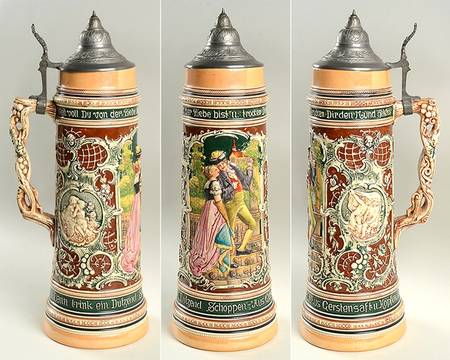 German Beer Steins Dutzend Schoppen-Large - No Box