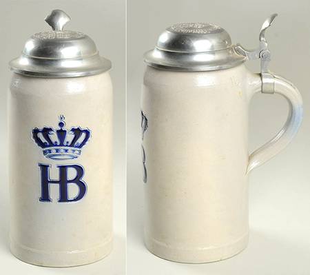 German Beer Steins Hb-Staatl-Hofbrauhaus Munchen- W/ Lid - No Box