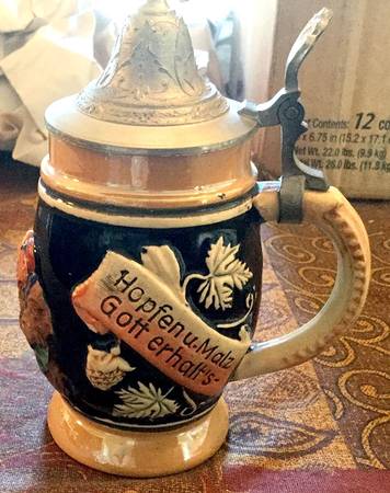 German Beer Steins Hopfenu.Malz Gott Erhalt's - No Box