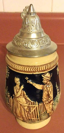 German Beer Steins Village Courtship   - No Box