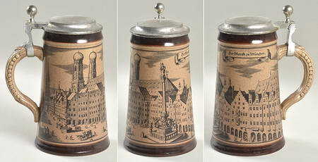 German Beer Steins Der Marcft Zu Munchen - No Box