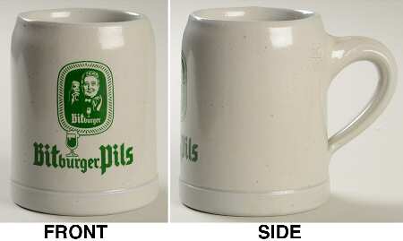 German Beer Steins Bitburger Pils - No Box