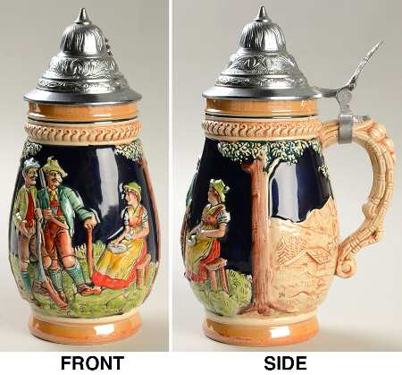 German Beer Steins Hunters, Lady - No Box