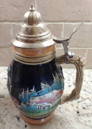 German Beer Steins Water Wheel - No Box