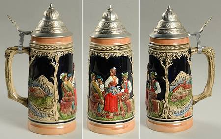 German Beer Steins In The Pasture - No Box